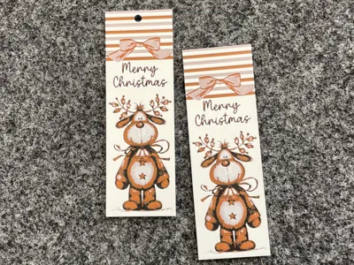 Christmas Bookmark – Reindeer – Holiday Bookmark