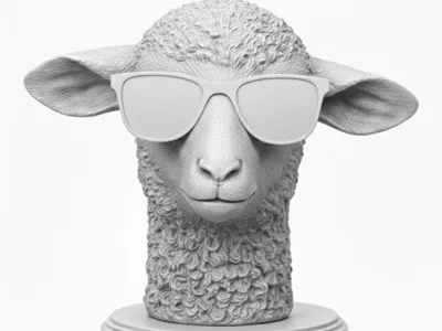 Lamb with Sunglasses