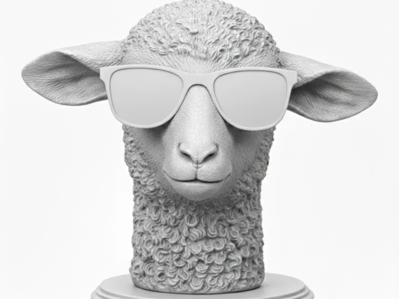Lamm mit Sonnenbrille