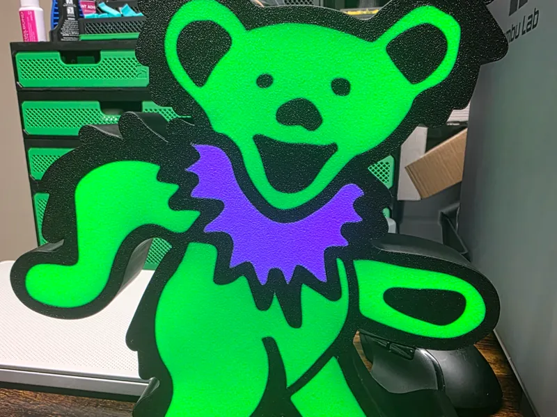 Grateful Dead Dancing Bear Lightbox