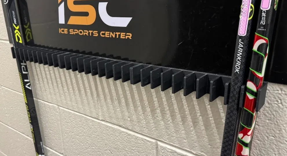 Outdoor Rink Stick Rack Hockey Stick Rack for 10 Sticks by SrATEX - MakerWorld