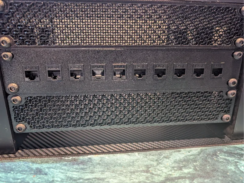10" Rack - 1U Blank Keystone Patch Panel (10-Port)