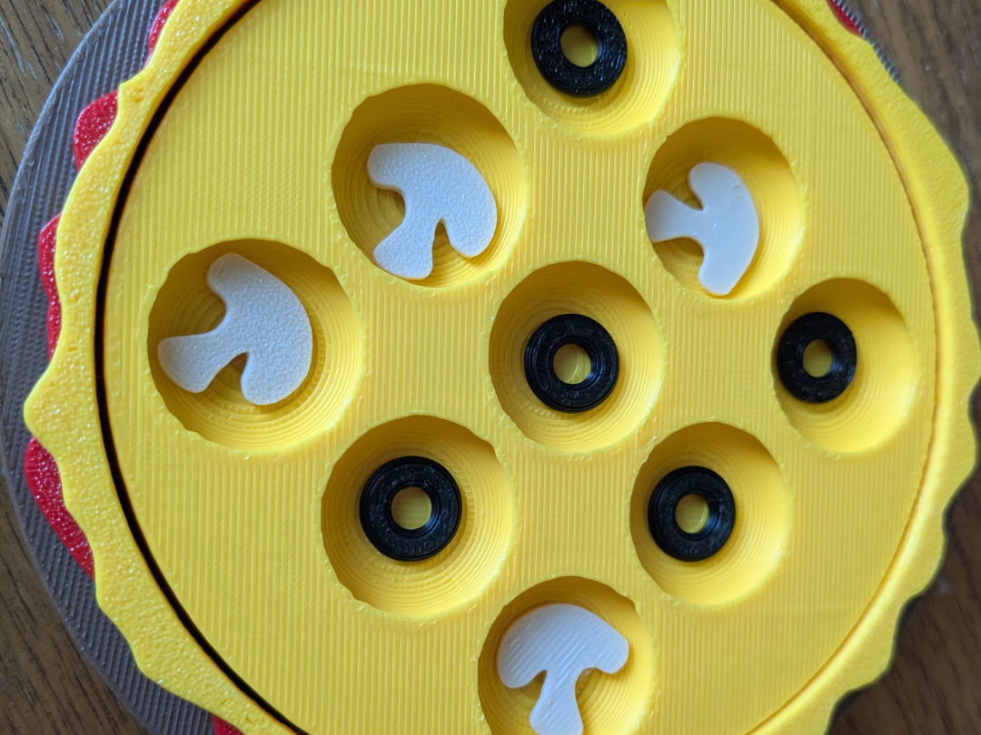 Tic Tac Toe Pizza Edition NO AMS Required Coasters