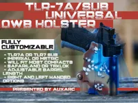 Default Settings for the Holster.  Good for Shield X, G43