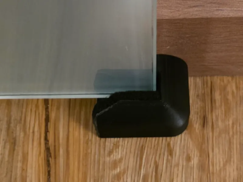 Anschlag für Glasschiebetür (kurze Seite)