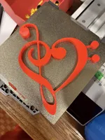 Cœur musical (clés de sol et de fa) — photo 2