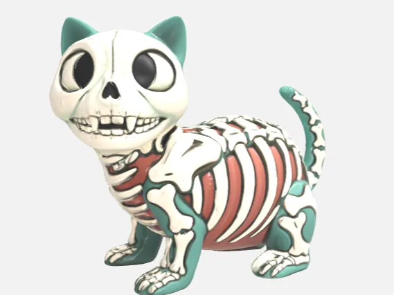 Skitty Paws - Skeleton Cat