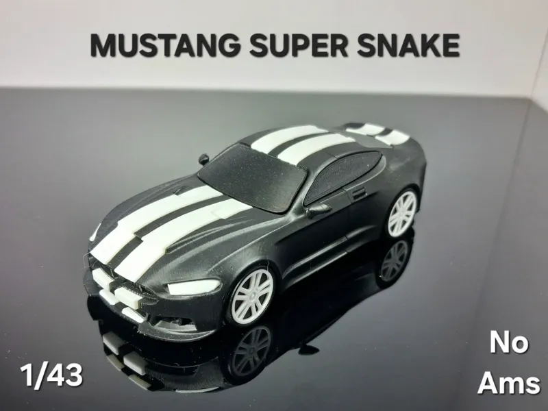 MUSTANG SUPER SNAKE 1/43 NO AMS CAR SCALE MODEL