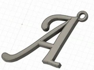 Porta Chiavi Lettera "A"