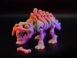 Артикулирана фигурка Similodon (Sabertooth) – скелет с гъвкавост