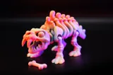 Артикулирана фигурка Similodon (Sabertooth) – скелет с гъвкавост