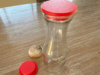 Craft Glass Container Lid Orange Juice Pitcher