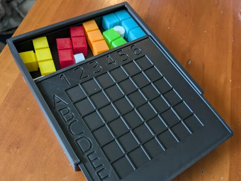 Storage box for Logic Blocks puzzle board game