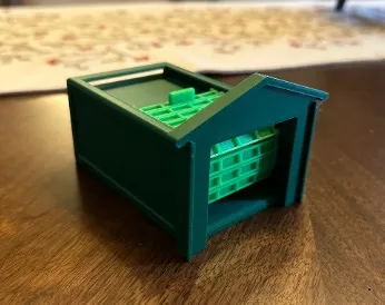 Desk Garage - themed business card holder