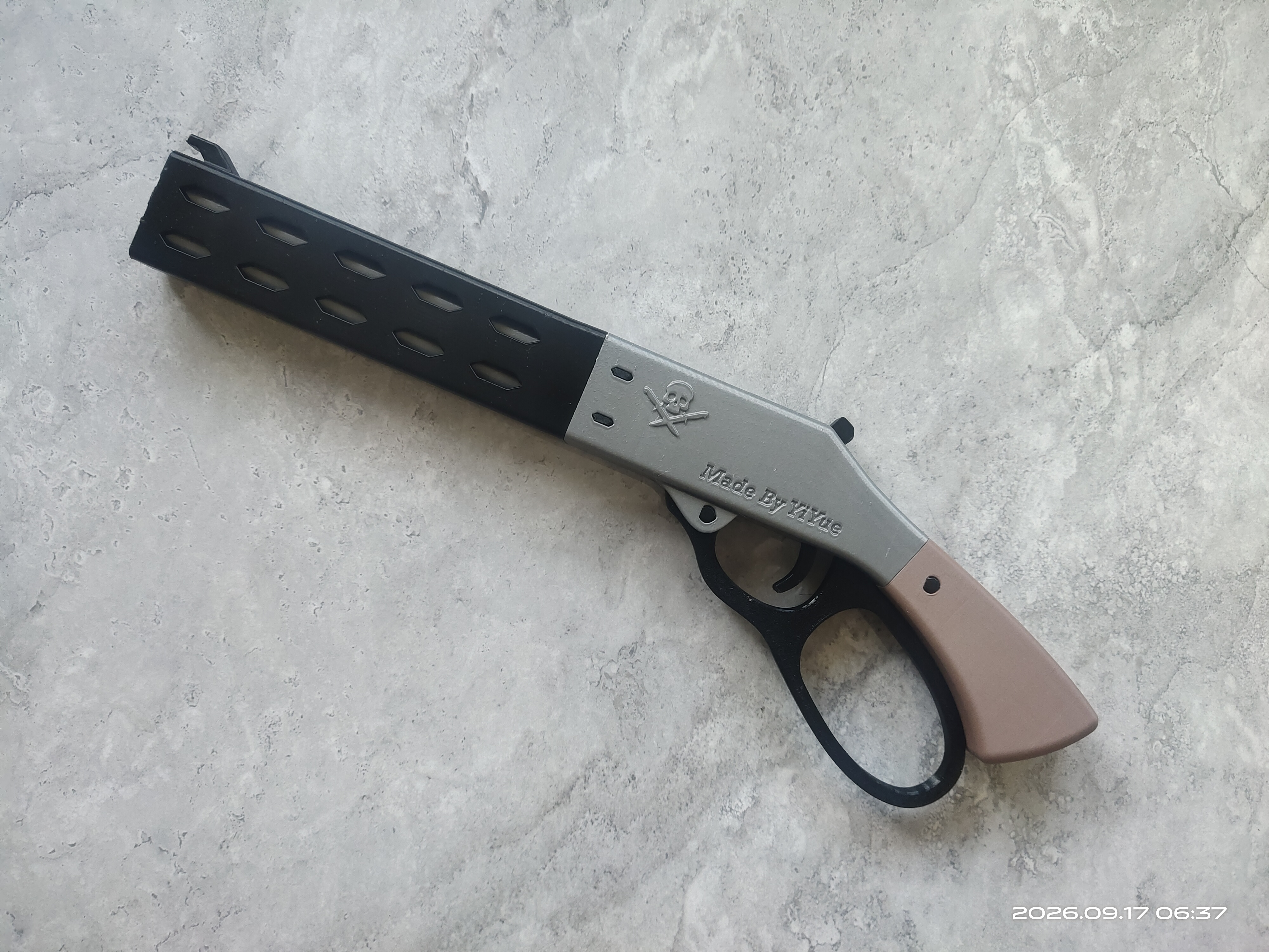 Lever-action rubber band gun/Hardware-free - 1