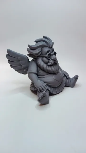 Modelo para impresión 3D: Engelopa "Wolkenbart" mit Herz und Fluegeln — vista de referencia 4