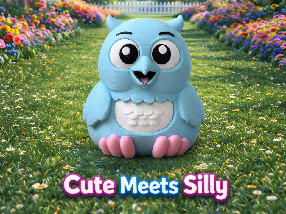 Oliver the Goofy Owl – Cozy Silly Collection