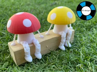 articulated toadstool with arms