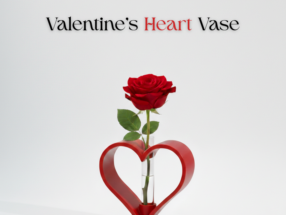 Valentine’s Heart Vase