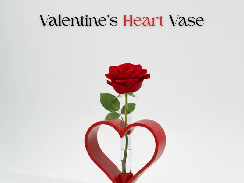 Valentine’s Heart Vase