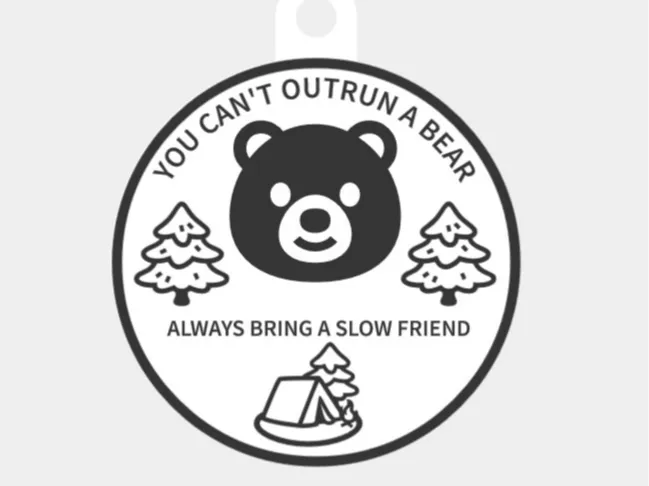 Keychain (dark humor) bear friends