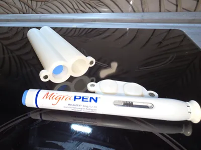 Protective case for syringes with magnetic lid