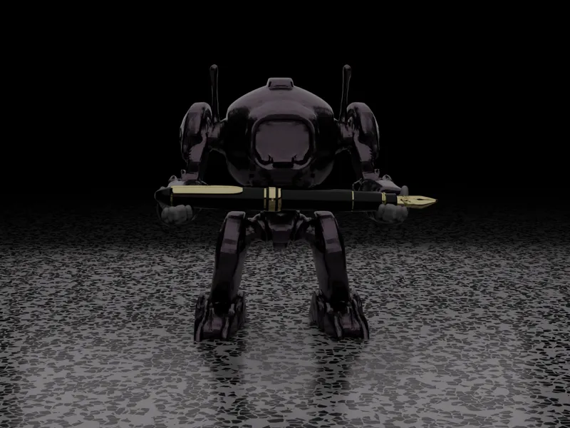 Robot pen/phone holder