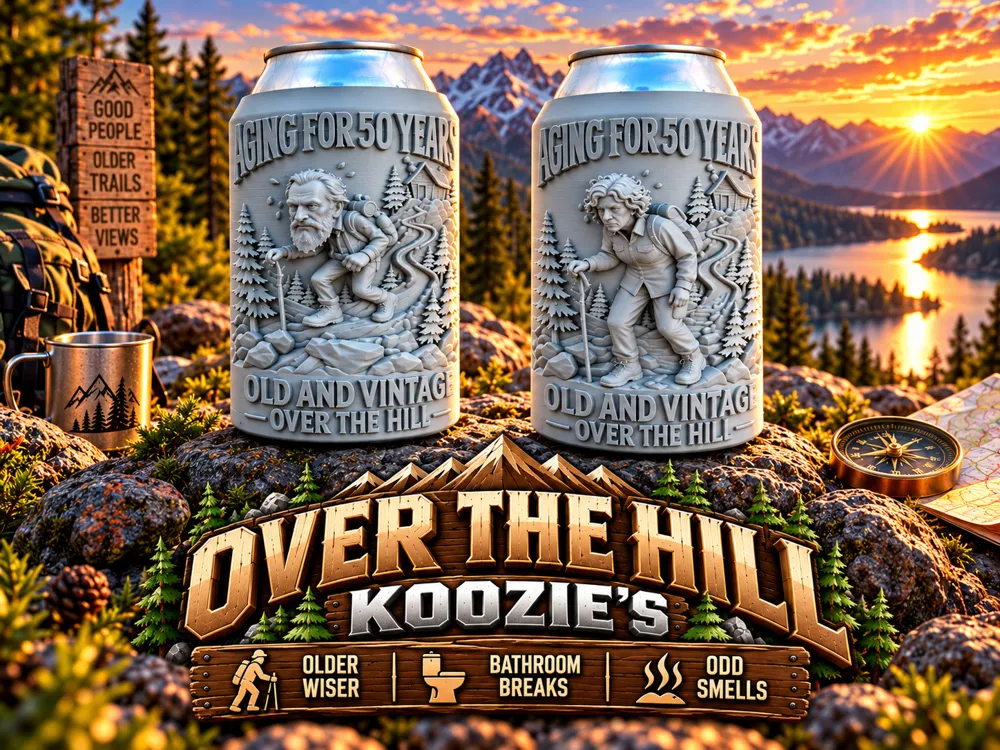 Over the Hill Koozie's (MAN & WOMAN) - Free 3D Print Model - MakerWorld