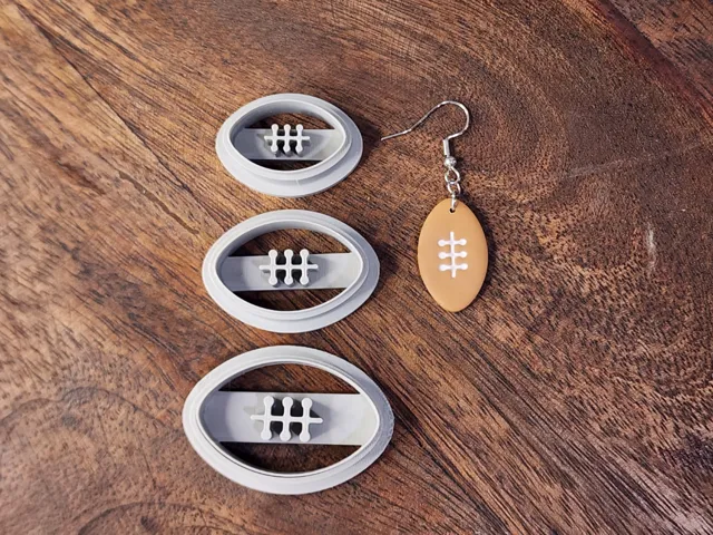 Football earring cutters