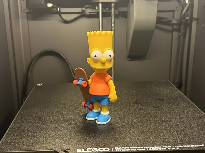 Low Poly Bart Simpson - Free 3D Print Model - MakerWorld