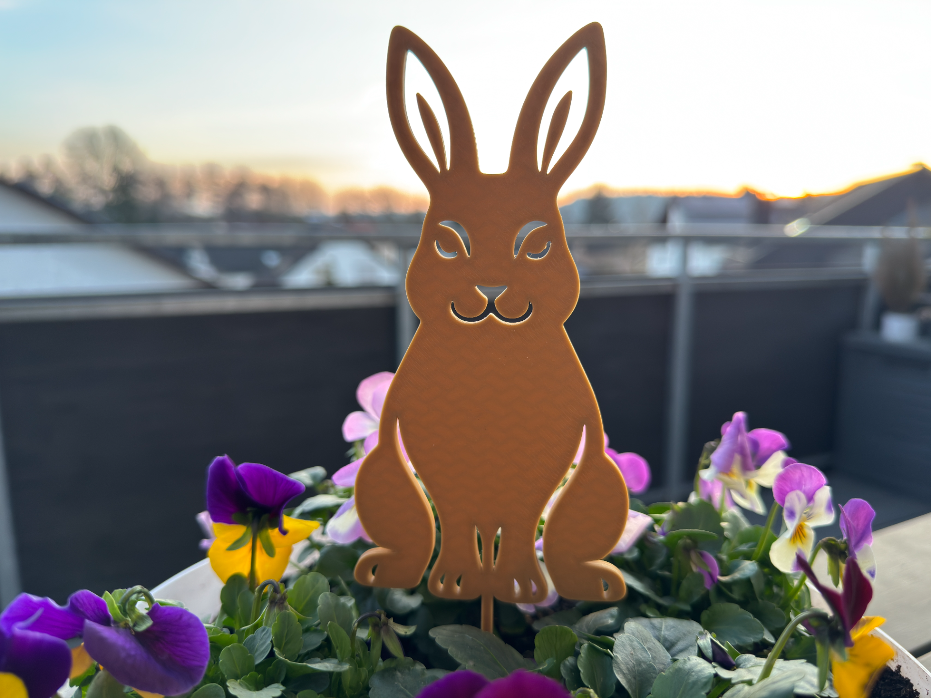 Deko Osterhase mit Stecker