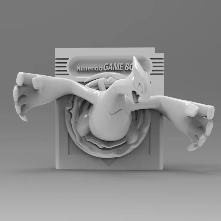 Lugia Pokemon Silver Game Boy Cartridge Video Game by ABC3D - MakerWorld