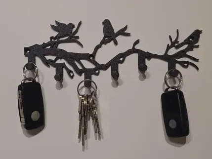 Birds on Branch Key Holder