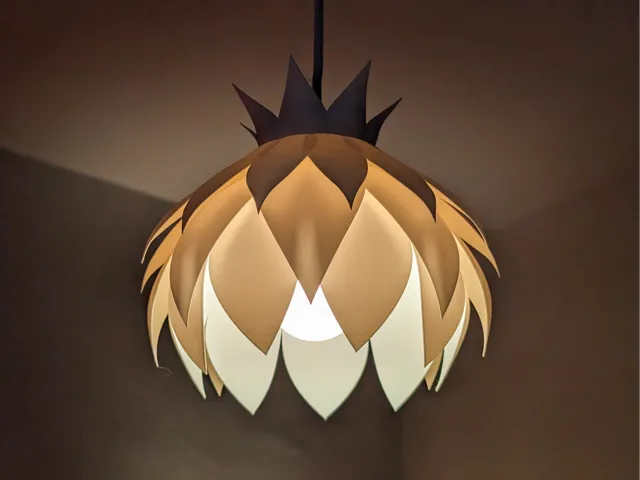Water Lily Lamp Shade - 100 % 3D Printable