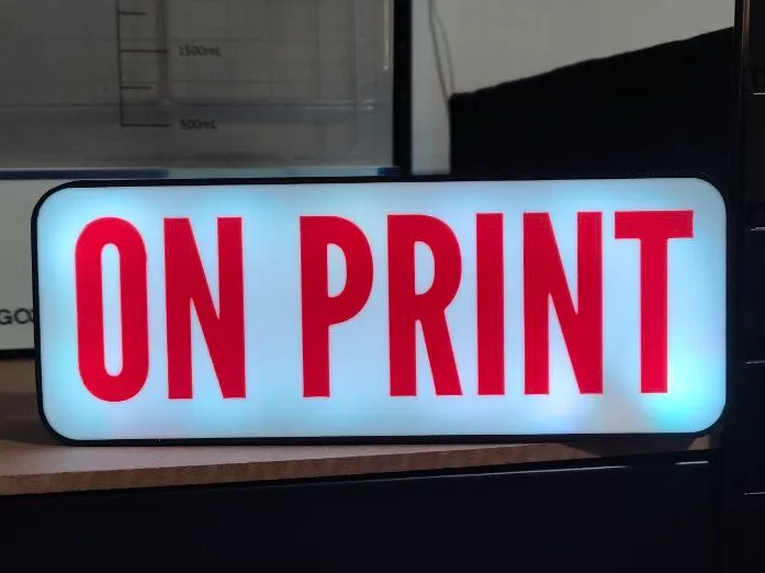 Lightbox On Print