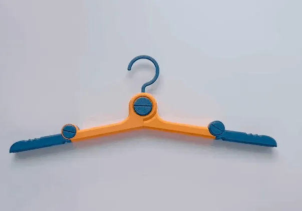 Travel folding clothes hanger view 2