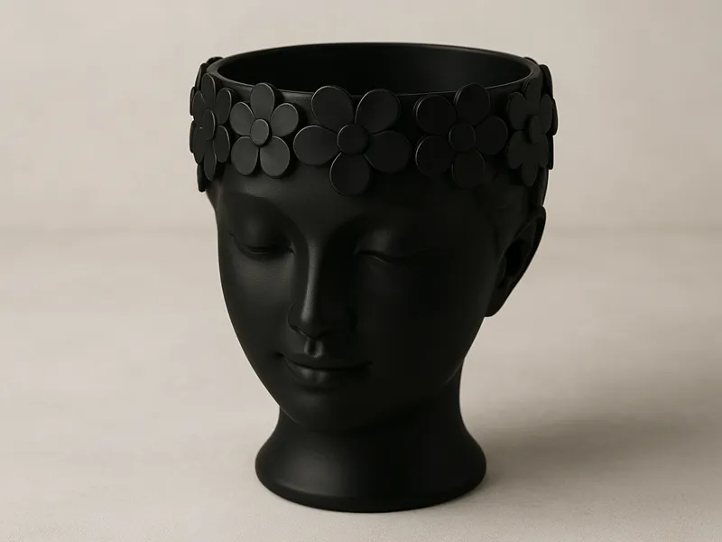 Vase tête femme
