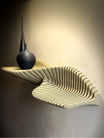 Letrero o emblema decorativo: ⏜ Dunetta ⏝ — vista de referencia 2