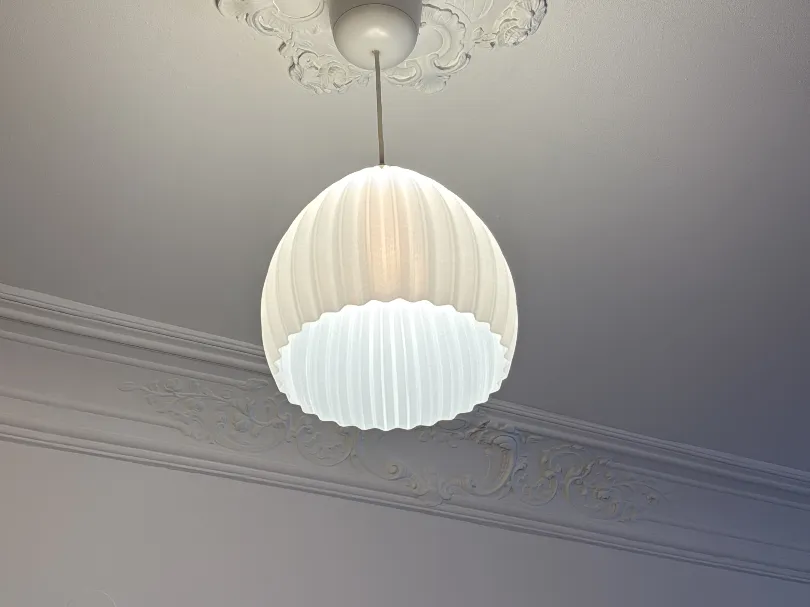 Modern Ribbed Lamp Shade - Free 3D Print Model - MakerWorld