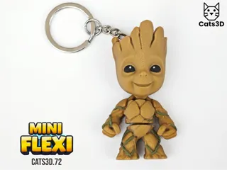 Groot Mini Flexi Keychain