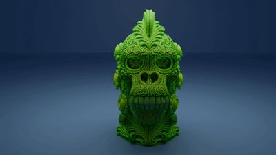 Gorilla Ornamental skull - set