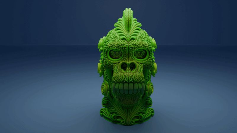 Gorilla Ornamental skull - set
