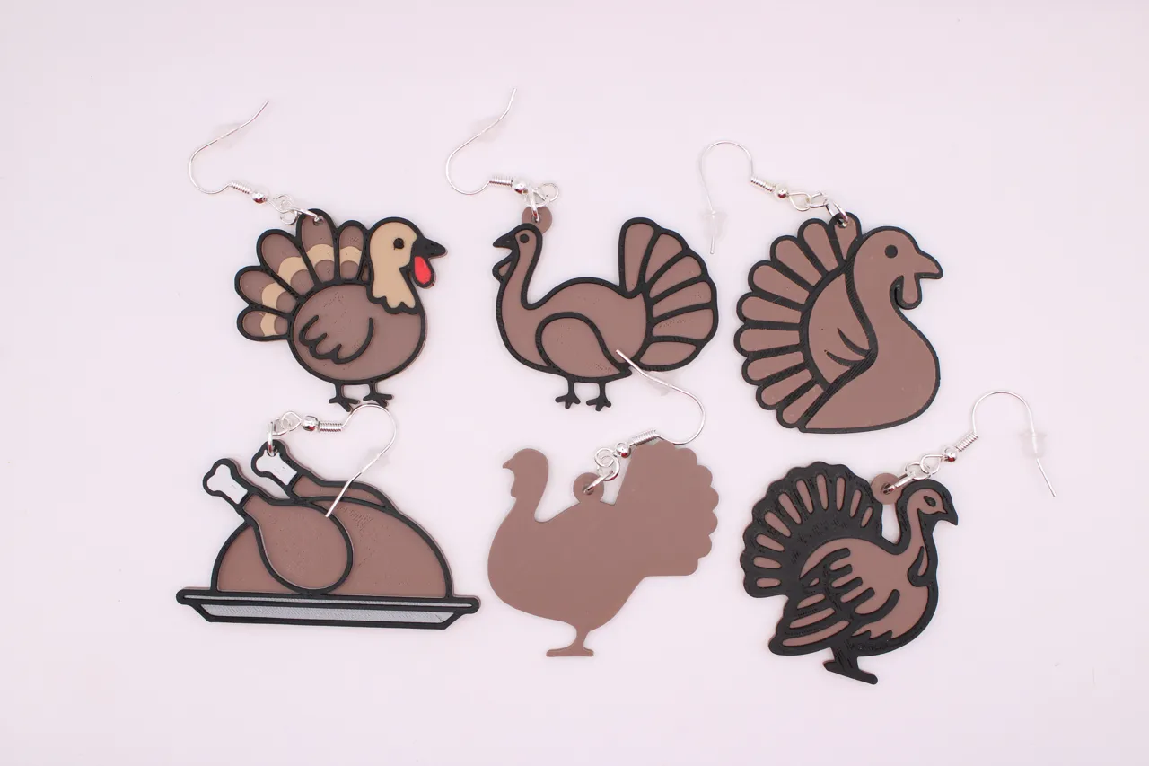 Thanksgiving Earrings Characters 2 - assorted view 3