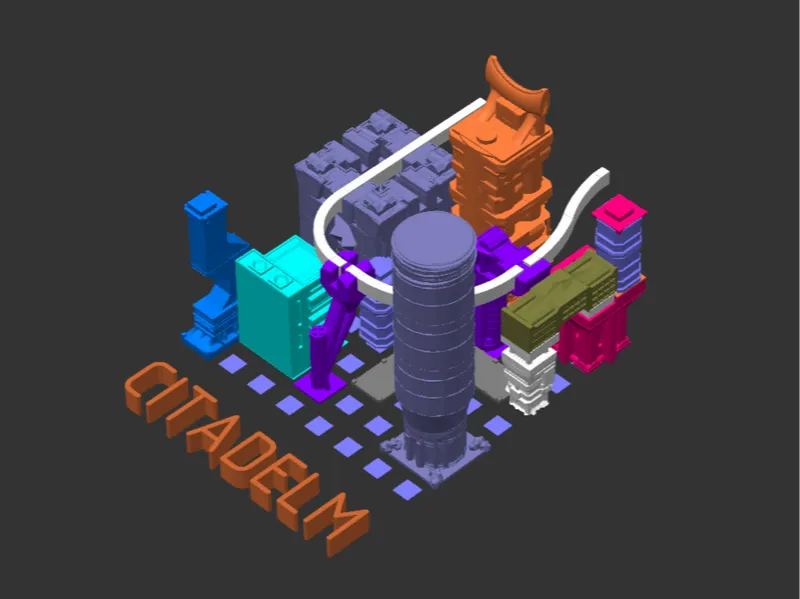 Citadelm - Endless Modular metropolis & Sky Rail