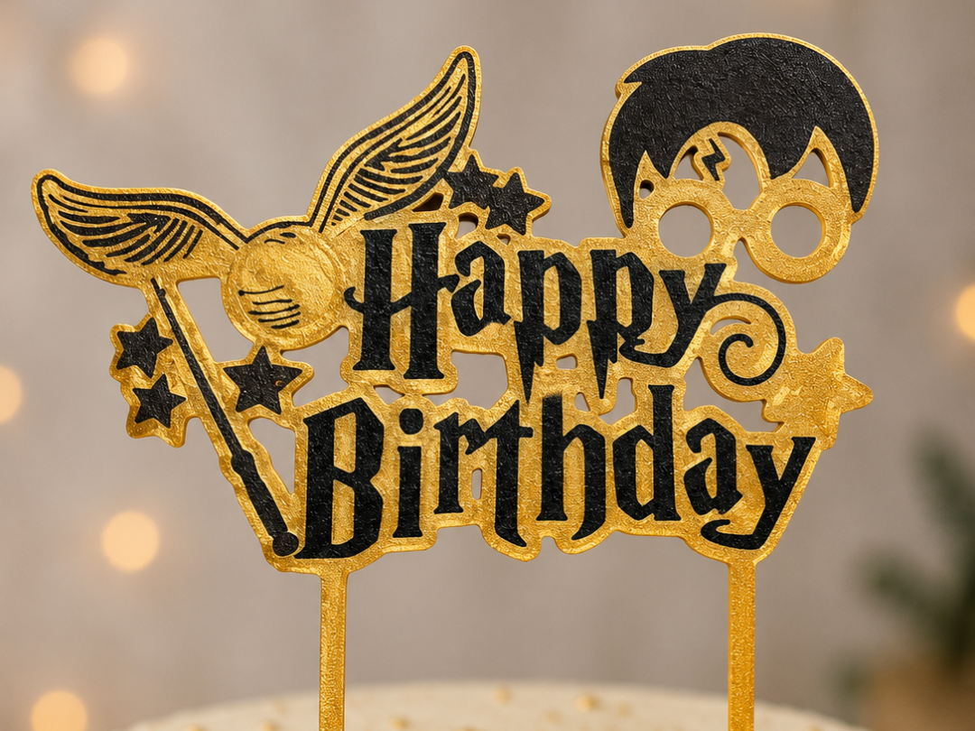 Harry Wizard Birthday Cake Topper