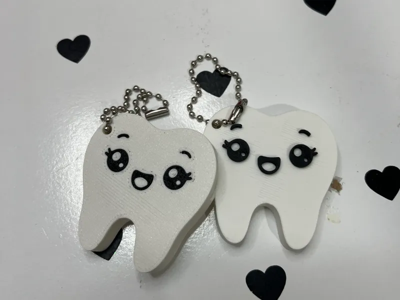 Cute Toothy Keychain and Can Opener