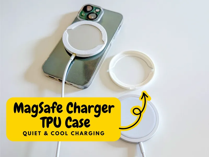 MagSafe Charger TPU Case – Quiet & Cool Charging