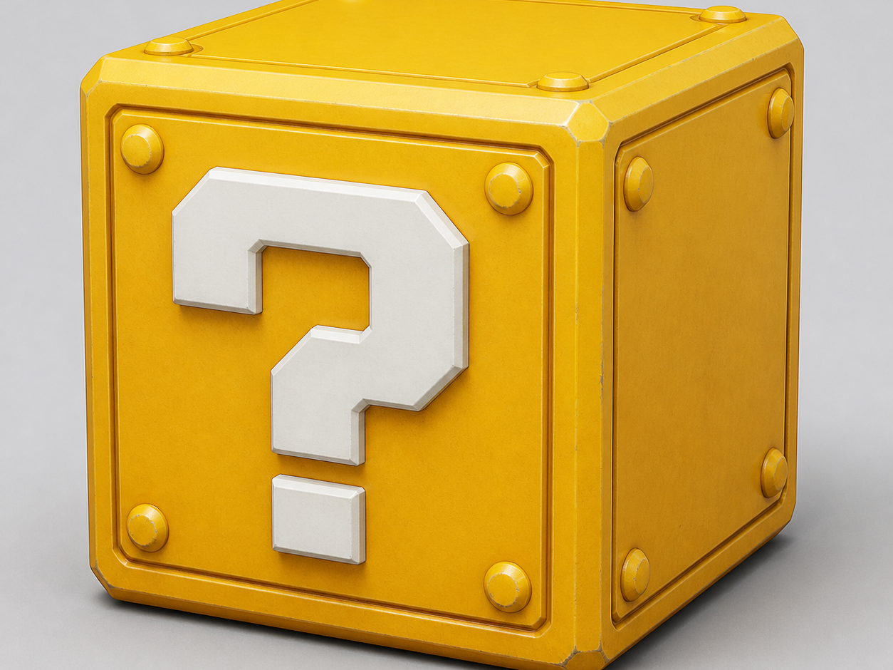 Mario Bross Question Cube