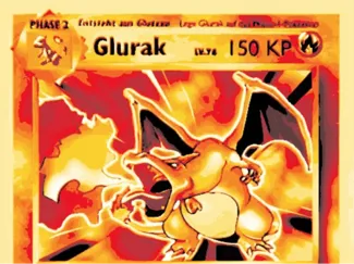 Hueforge Pokemon Karte Glurak (Charizard)
