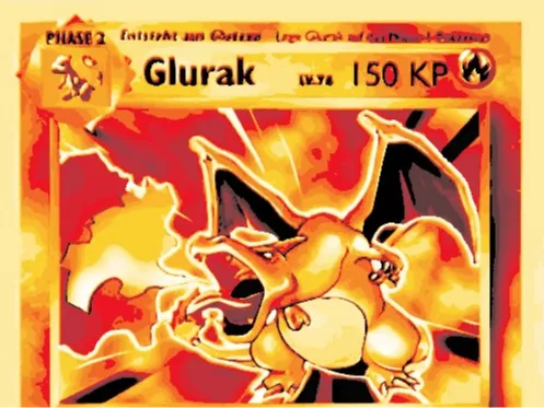 Hueforge Pokemon Karte Glurak (Charizard)